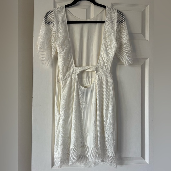 For Love and Lemons white lace cotton blend San Marcos dress - Picture 4 of 6